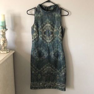 Antonio Melani Juni Metallic Jacquard Sheath Dress